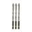 Crofta 3x Four Flute Sawtooth Eccentric Drill Bits Skewed Head Eccentric Drill Bits 6mm