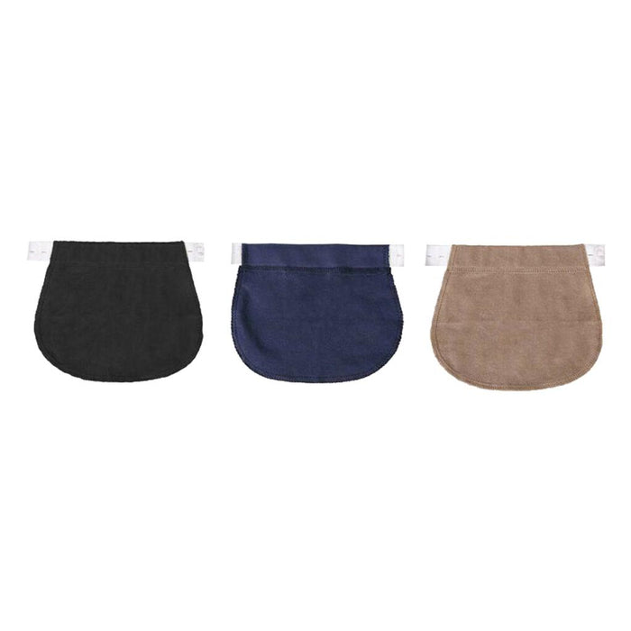 3pcs Waist Extender Pregnant Adjustable Waistband Expanders Black Navy Khaki