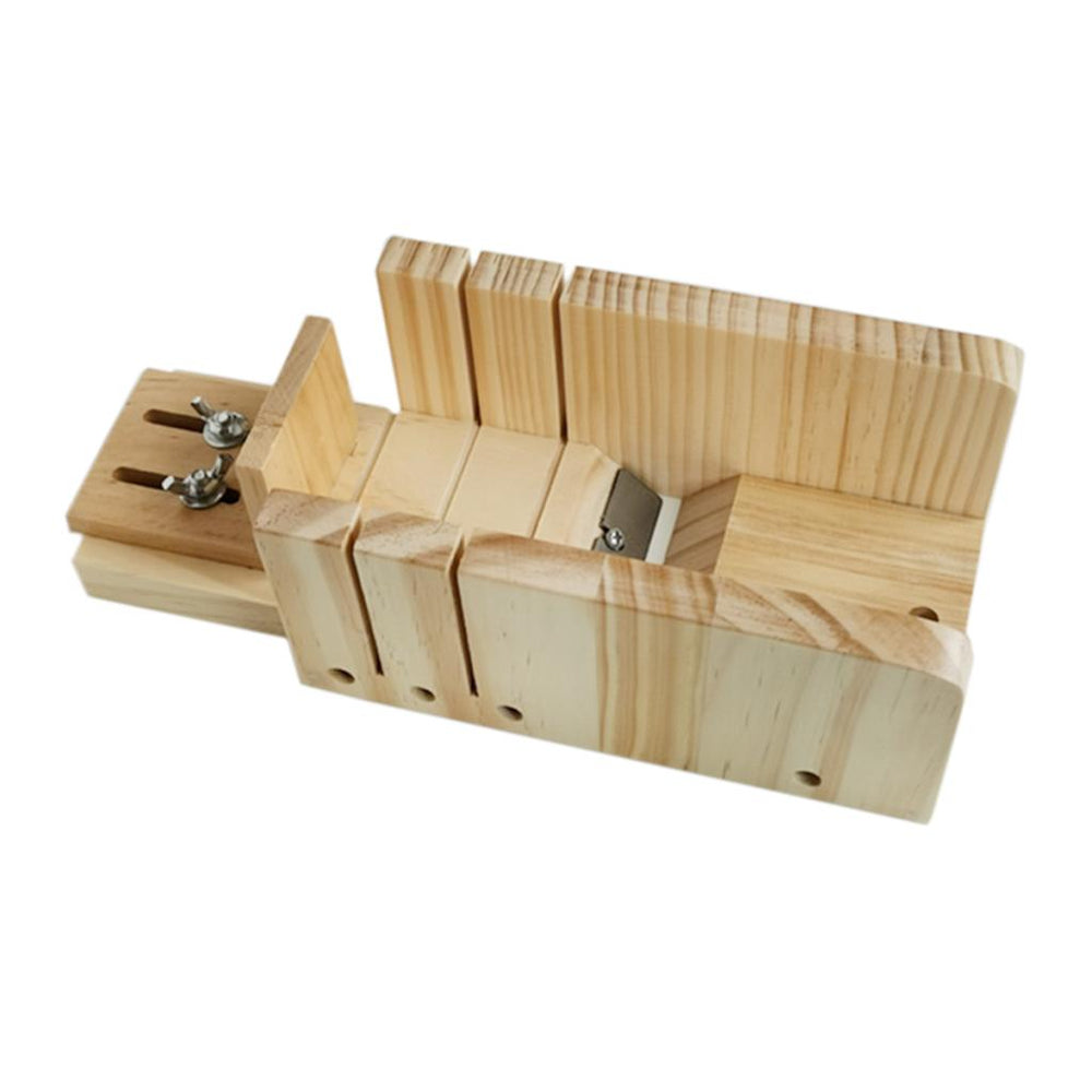 Crofta Wooden Soap Cutter Box Loaf Soap Cutter Planer Soap Making Cutting Mould