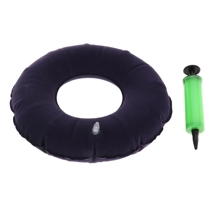 Crofta Inflatable Donut Cushion Bedsore Hemorrhoid Pain Relief with Inflator 450mm