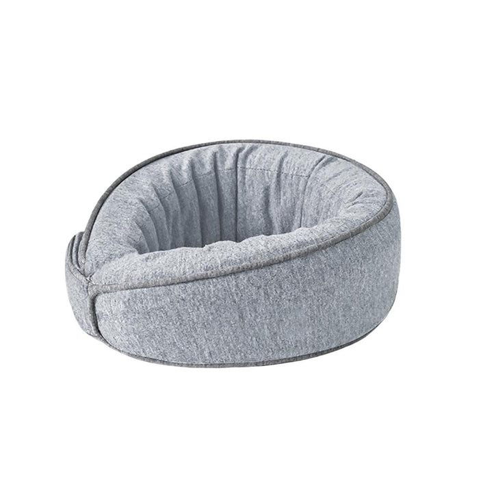 Travel Pillow Washable Comfortable Cushion Sleep Rest Travelling Light Grey