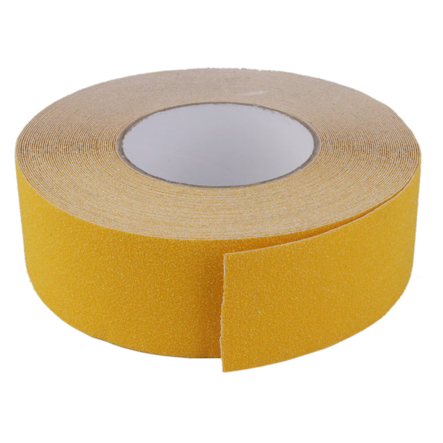 Crofta Yellow Safety Stair Bathroom Grip Tape Anti Slip Roll Sticker Adhesive 18m