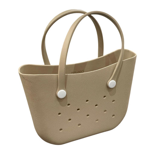 Beach Hole Bag Handbag Waterproof Travel Bag Summer Fashion Beach Basket Bag Khaki