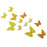 12pcs Artificial Butterfly for Home Wedding DIY Decorations Yellow