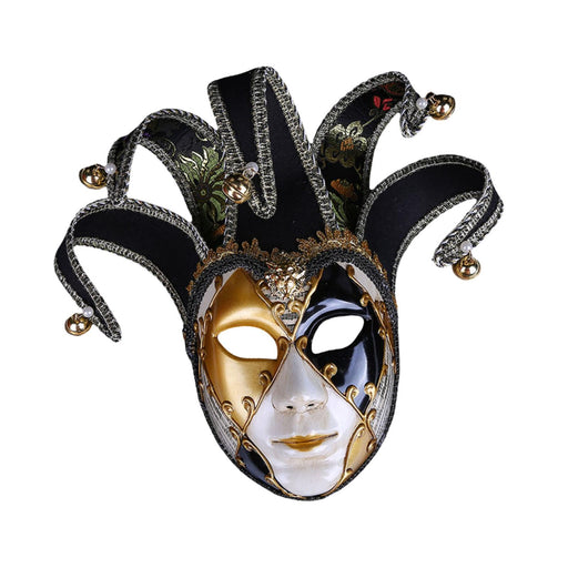 Crofta Mardi Gras Mask Carnival Mask Prom Mask Stage Performance Costume Props Black