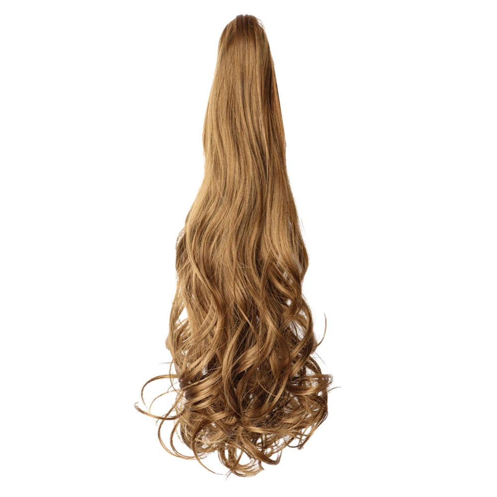 Crofta Women Claw Curly Ponytail Wig DIY Extensions Clip Hair for Halloween Costume Light Brown