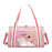 Crofta Duffle Bag Portable Personal Item Women Dance Bag for Dance Overnight Pink