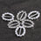 Crofta 10pcs Oval Rhinestone Ribbon Buckles Sliders