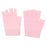 Crofta 1 Pair Unisex Moisturizing Spa Gel Fingerless Gloves Half Finger Mittens Pink