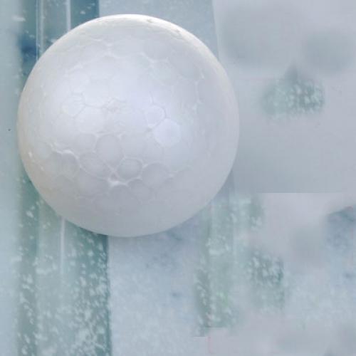 Crofta 10 x 7cm White Modelling Craft Polystyrene Foam Ball Sphere