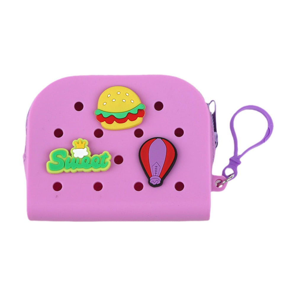 Crofta Silicone Beach Hole Bag Stylish Portable Beach Hole Bag for Party Traveling Beach Purple