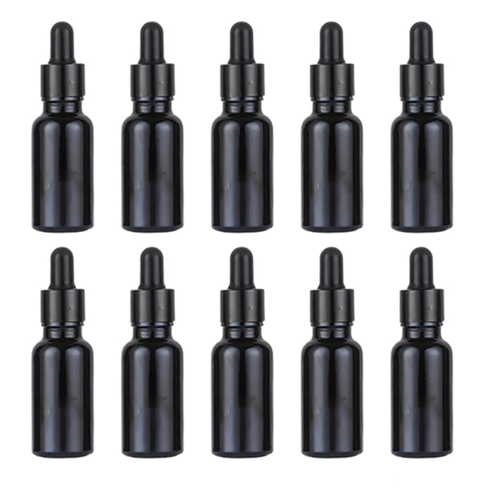 Crofta 10Pcs Mini Essential Oil Bottles Perfume Vial for Perfume Armatherapy Travel 20ml