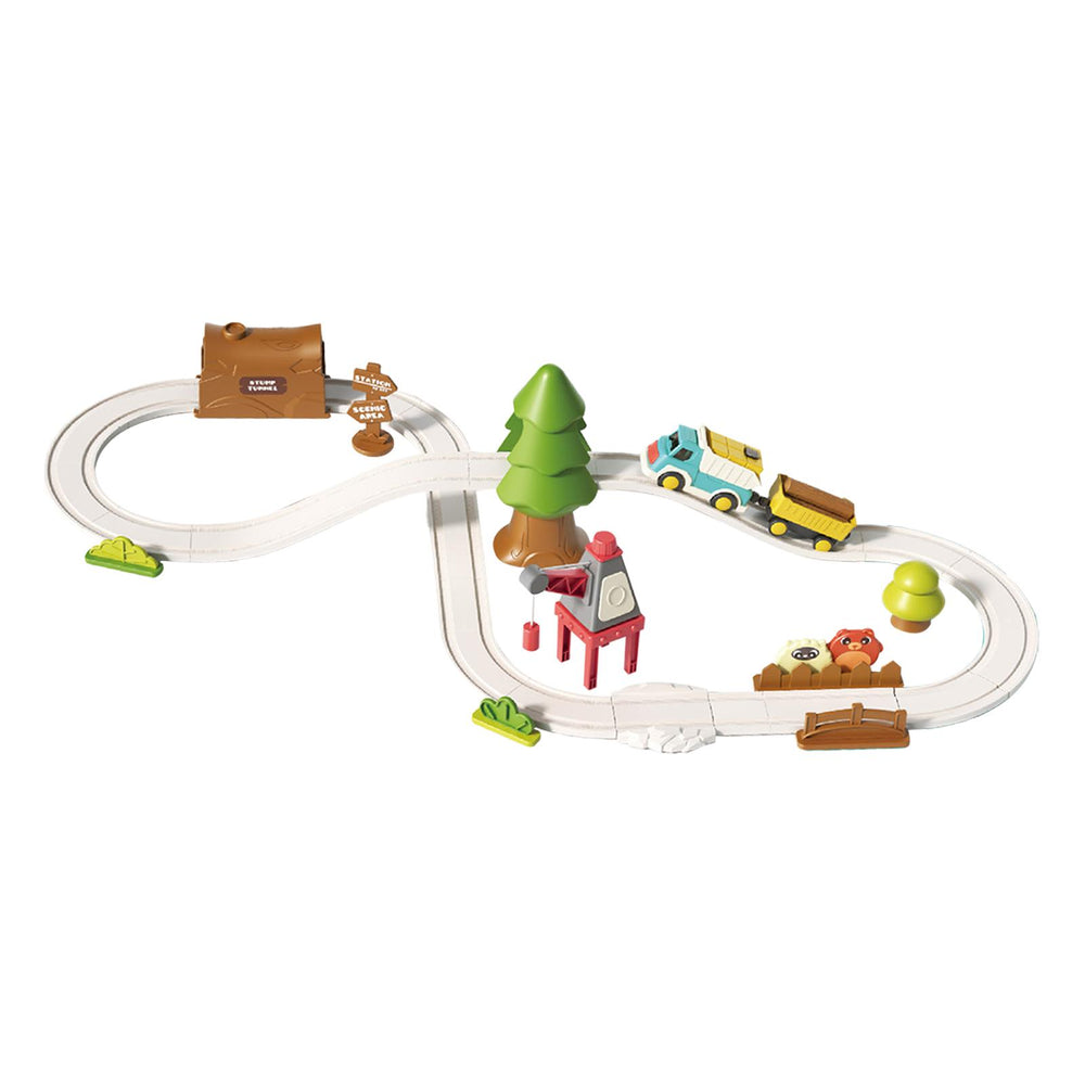 Crofta Electric Train Track Set Train Toy Set for Kids Age 3 Years up Birthday Gift Forest Track L