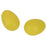 Crofta 1 Pair Plastic Percussion Musical Egg Maracas Shakers - Lemon Yellow