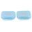 Crofta 2 Denture Storage Container Mouth Guard Case Orthodontic Retainer Box Blue