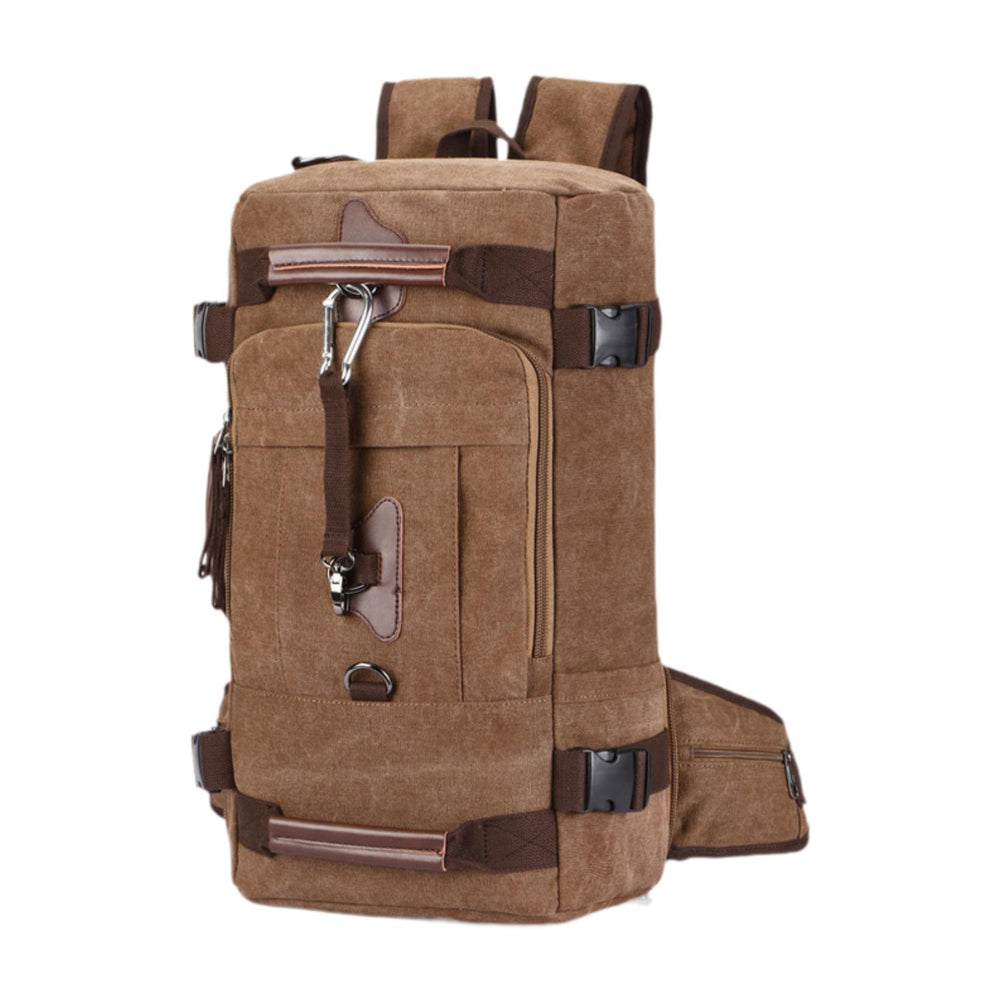 Crofta Rock Climbing Backpack Travel Bag Hiking Rucksack for Touring Cycling Hiking Brown