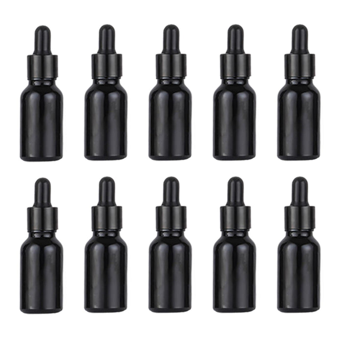 Crofta 10Pcs Mini Essential Oil Bottles Perfume Vial for Perfume Armatherapy Travel 15ml