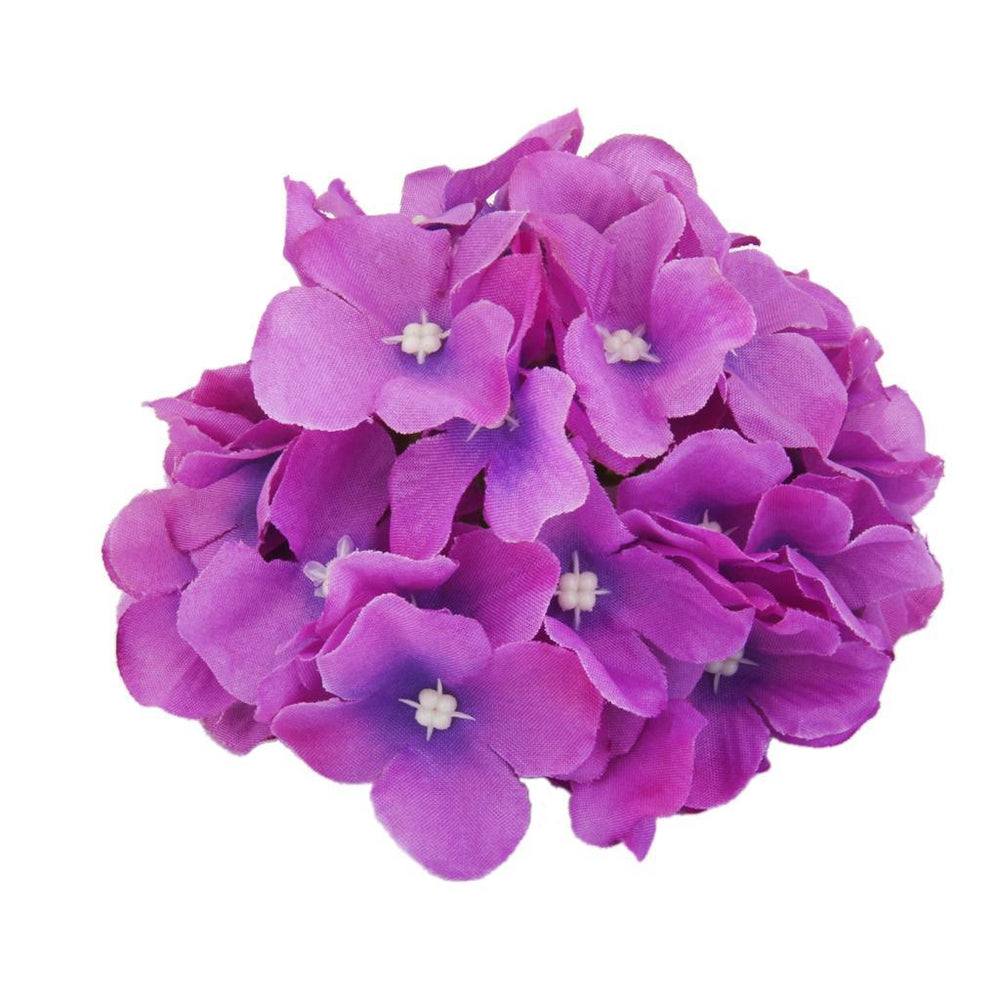 20x Artificial Purple Hydrangea Flowers Home Wedding Silk Flower Head Decor