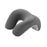 Crofta Travel Pillow Ergonomic Headrest Napping Pillow for Office Sleeping Car Gray