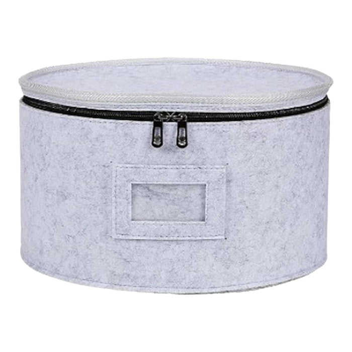 Stackable Moving Storage Box Thick Felt Plate Quilted Case for Mugs Tumblers 21.5cmx15.5cm