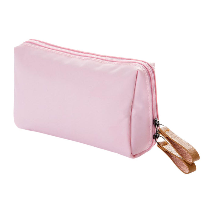 Travel Makeup Bag Lightweight Cosmetic Organizer for Vanity Commuting Travel Pink