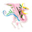 Crofta Simulation Dragon Figurine Mythical Animals Model for Cake Toppers Bath Toys pink