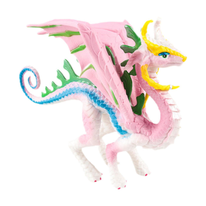 Crofta Simulation Dragon Figurine Mythical Animals Model for Cake Toppers Bath Toys pink