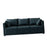 3 Seater Couch Modern 74 inch Leisure Sofa for Indoor Living Room Guest Room Dark Green