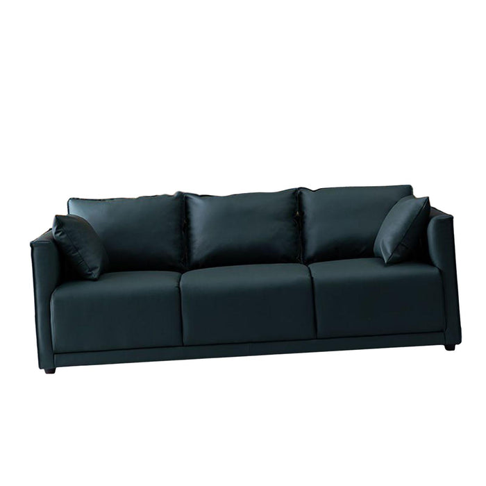 3 Seater Couch Modern 74 inch Leisure Sofa for Indoor Living Room Guest Room Dark Green