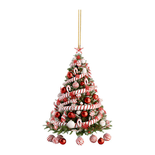 Crofta Xmas Hanging Pendant Christmas Hanging Decorations for Living Room Farmhouse Style B