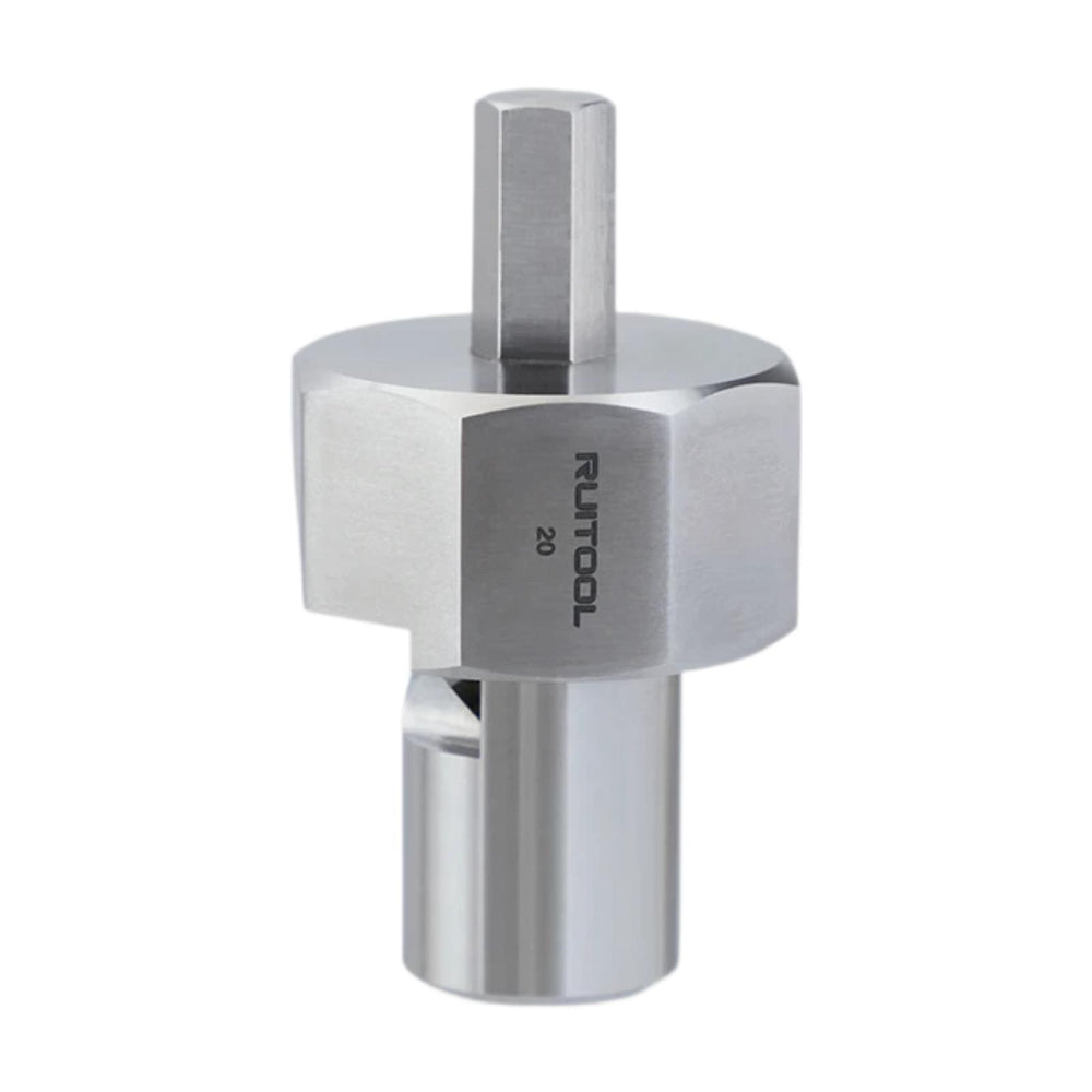 Crofta 20mm Bench Dog Hole Chamfer Reamer Sturdy for Shaping Trimming 9mm Hex Shank