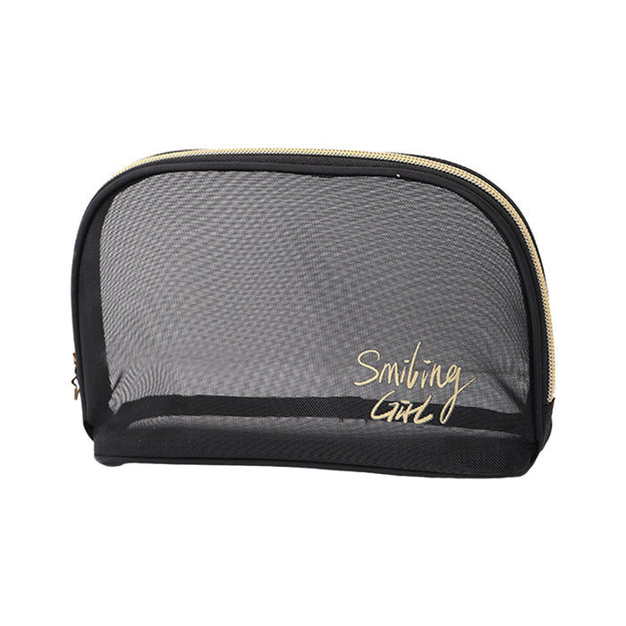 Crofta Mesh Makeup Bag Portable Toiletries Makeup Pouch for Toiletries Holiday Home D