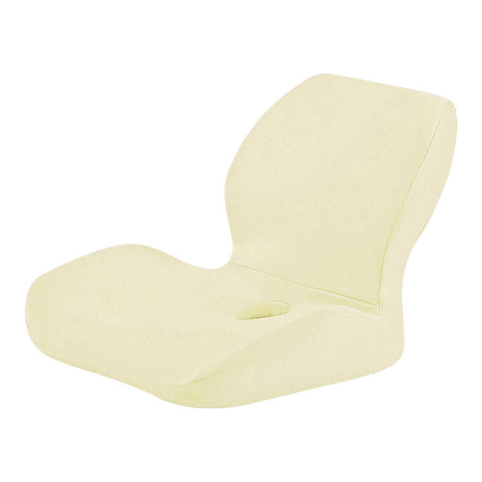 Crofta Memory Foam Seat Cushion Soft Breathable for Office Chair Travel Car Driving beige