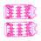 2 Pieces Plastic Foot Massager Roller Triggle Point Self Massage Tool Pink