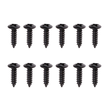 Crofta 12pcs Pickguard Screws for Guitar Fender Strat Tele - Black