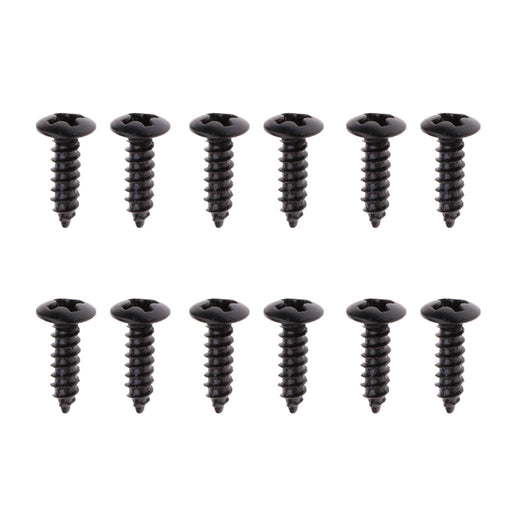 Crofta 12pcs Pickguard Screws for Guitar Fender Strat Tele - Black