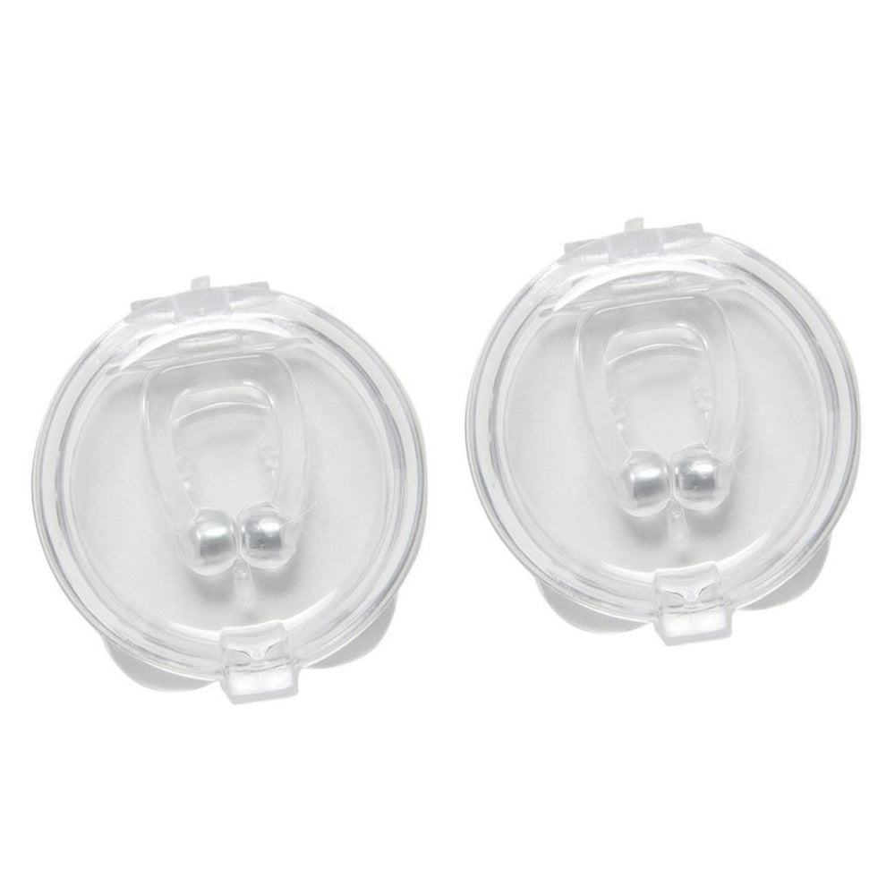 Crofta 3x Portable Silicone Magnetic Anti Snore Stop Stopper Clip Sleeping Aid 2pcs