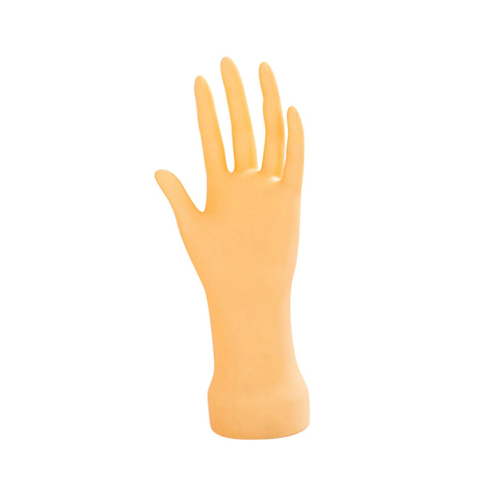 Crofta Adults Mannequin Hand Model Practice Hands Nails Art Training Hand Fake Hand Skin Color Left