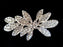 Women Fashion Crystal Rhinestone Flower Silver Pin Brooch Wedding Party