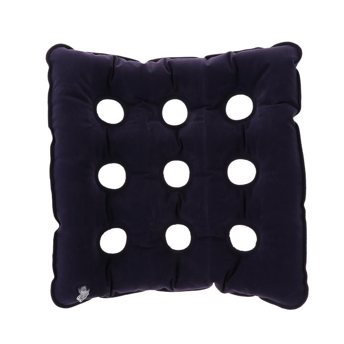 Crofta Air Inflatable Seat Cushion For Tailbone Plane Travel Chair Sofa Dark Blue