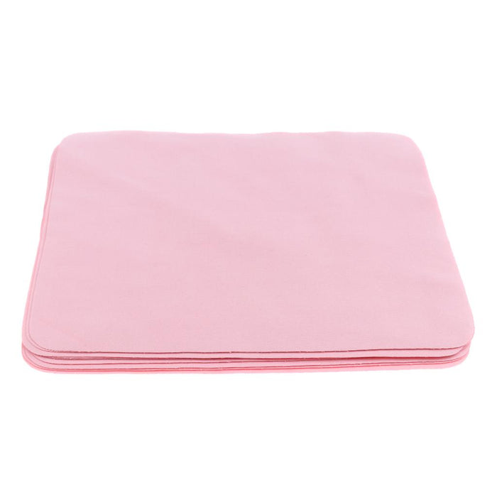 10 Pieces Microfiber Eyeglasses Camera Lens Cell Phones Cleaning Cloth Pink