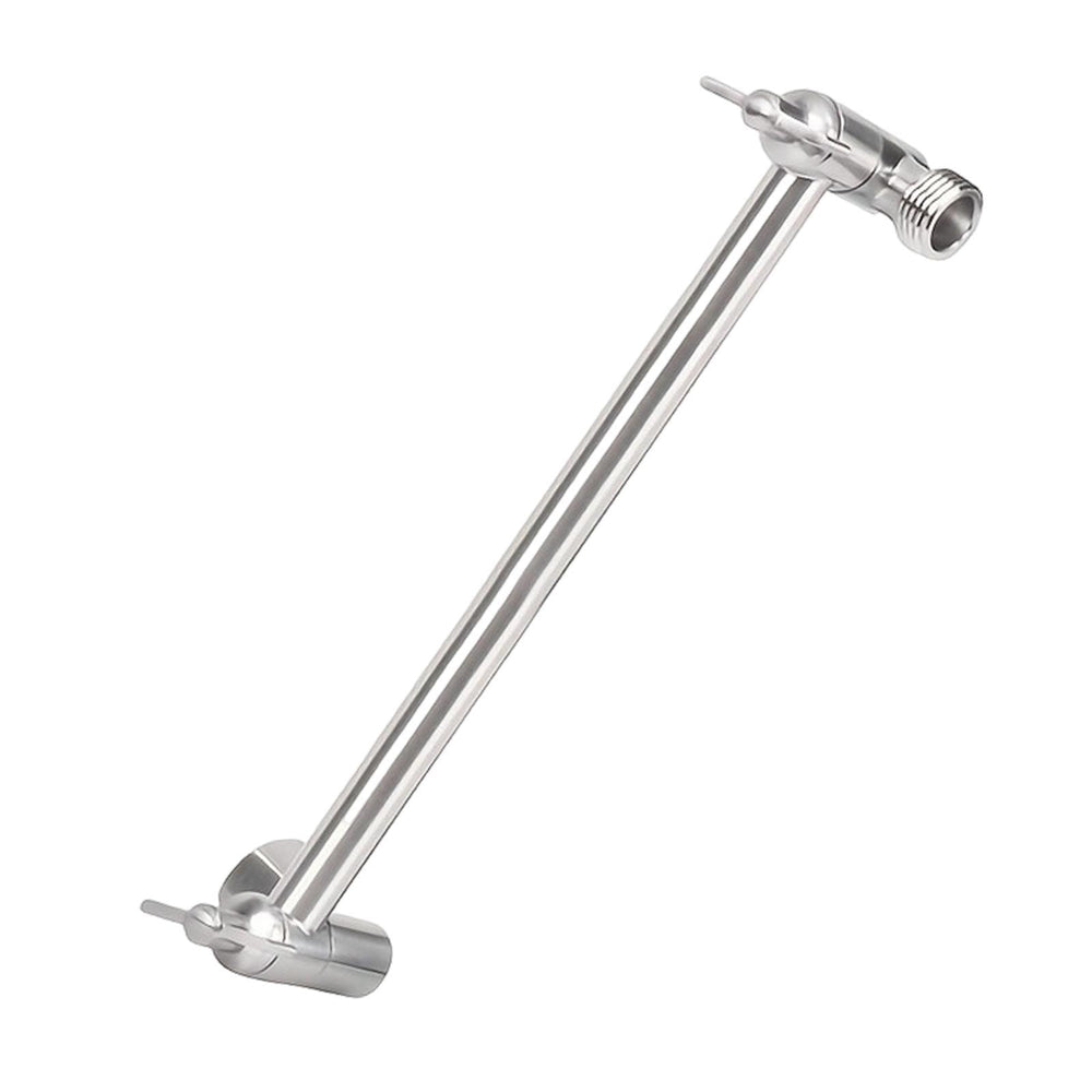 Crofta Extension Shower Arm Stainless Steel Adjustable for Dorm Bathroom Boys Girls Silver