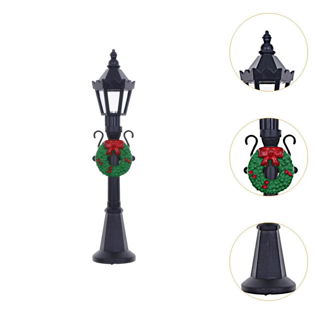 Crofta Mini Street Lamp Post Model Fairy Garden Decoration Garden Lamp Street Models