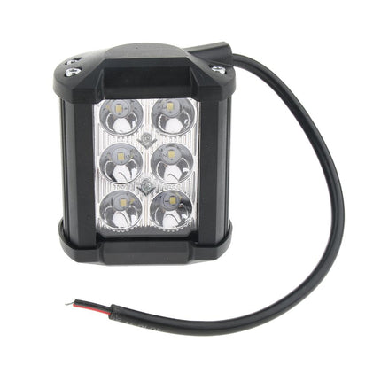 Crofta Waterproof 18W 4 inch 6500K LED Work Light Aluminum Housing Bracket