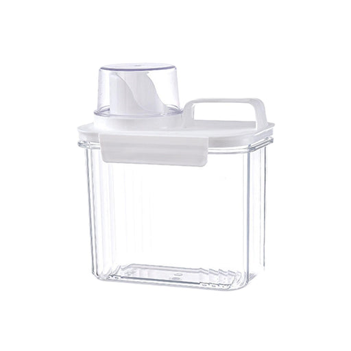 Washing Powder Containers Clear Reusable for Laundry Room Bathroom Countertop 1500ml