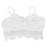 White Lace Embroidered Eyelash Hollow Wrapped Chest Short Shoulder Strap Bra