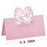 Crofta 50 Laser Cut Love Birds Name Place Cards Wedding Guest Table Cards Pink