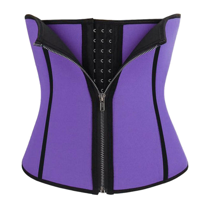 Crofta Women Shapers Slimming Waist Trainer Body Shaper Waist Corset Purple L