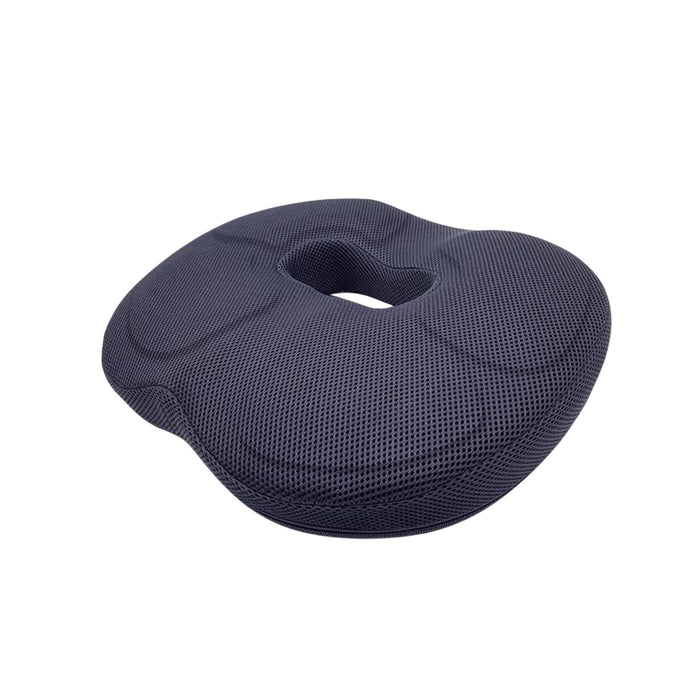 Crofta Sitting Donut Cushion Washable Cover Non Slip Memory Foam for Office Travel Navy Blue