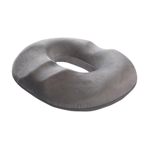 Donut Pillow for Tailbone Pain Orthopedic Surgery Recovery Office Chair Gray